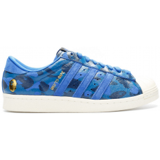 Кроссовки adidas Superstar 80s Undefeated Bape Blue Camo