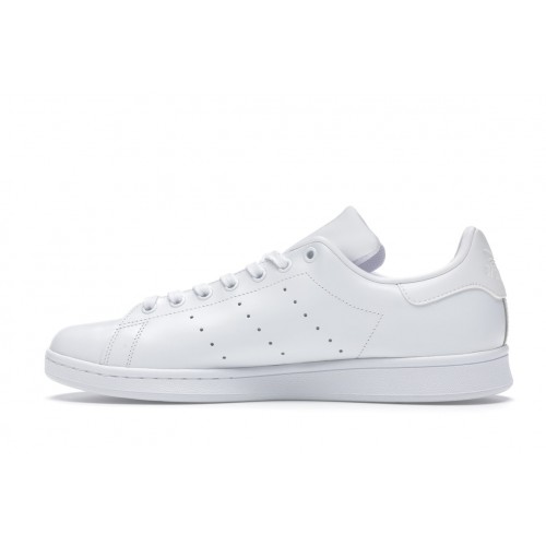 Кроссы adidas Stan Smith Triple White - мужская сетка размеров