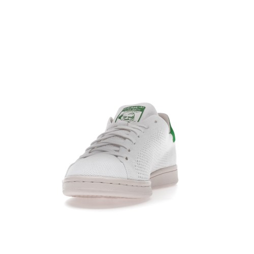 Кроссы adidas Stan Smith Primeknit White Green - мужская сетка размеров