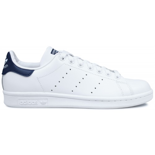 Кроссы adidas Stan Smith White Navy (2020) (W) - женская сетка размеров