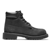 Детские Timberland 6" Premium Boot Black Nubuck (PS)