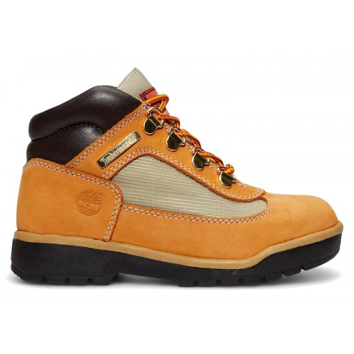 Timberland Field Boot Mid Lace Up Wheat (PS) - детская сетка размеров