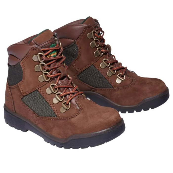 Timberland 6 Inch Field Boot Junior Medium Brown Olive - детская сетка размеров Timberland 6 Inch Field Boot Junior Medium Brown Olive - детская сетка размеров
