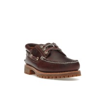Timberland 3-Eye Lug Handsewn Boat Shoe Burgundy