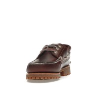 Timberland 3-Eye Lug Handsewn Boat Shoe Burgundy
