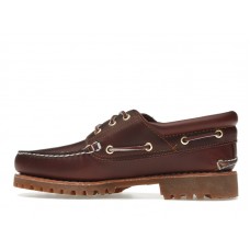 Timberland 3-Eye Lug Handsewn Boat Shoe Burgundy