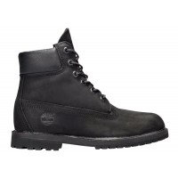Женские Timberland 6 Inch Premium Waterproof Boots Black Nubuck (W)
