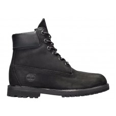 Женские Timberland 6 Inch Premium Waterproof Boots Black Nubuck (W)