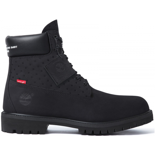 Timberland 6" Boot Supreme x Comme des Garcons Black - мужская сетка размеров