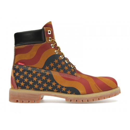 Timberland 6" Boot Supreme Stars & Stripes Wheat - мужская сетка размеров