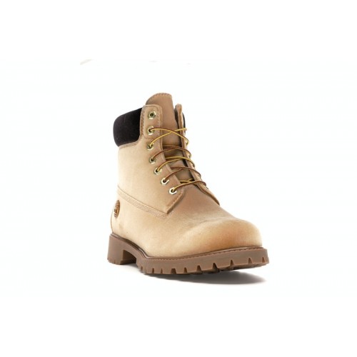 Timberland 6" Boot Off White Wheat Velvet - мужская сетка размеров