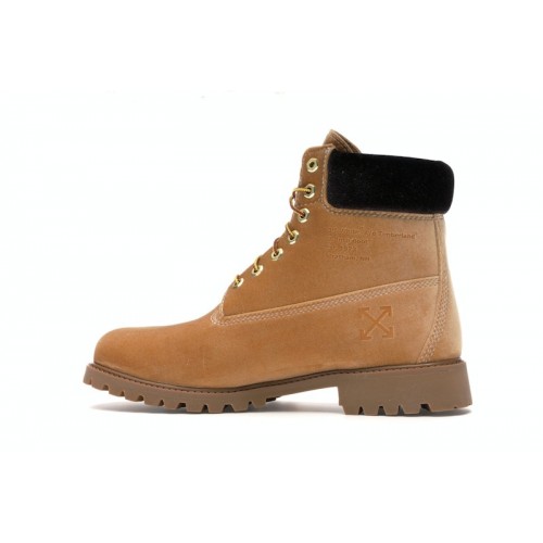 Timberland 6" Boot Off White Wheat Velvet - мужская сетка размеров