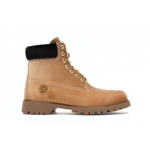 Timberland 6" Boot Off White Wheat Velvet - мужская сетка размеров