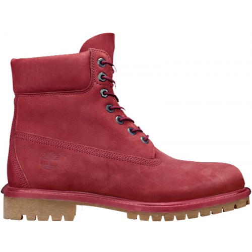 Timberland 6" Boot Pomegranate Burgundy Nubuck - мужская сетка размеров