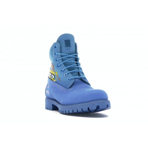 Timberland 6 Boot Spongebob Blue - мужская сетка размеров Timberland 6 Boot Spongebob Blue - мужская сетка размеров