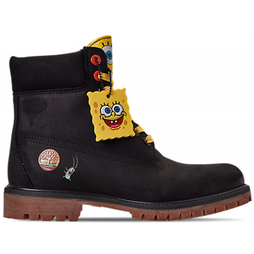 Timberland 6" Boot Spongebob Black - мужская сетка размеров