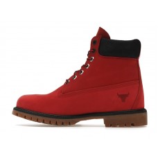 Timberland 6" Premium Boot Chicago Bulls Red