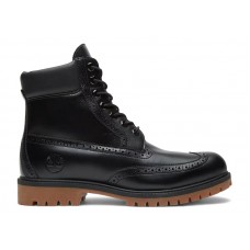 Timberland 6 Premium Brogue Boot Black Wingtip
