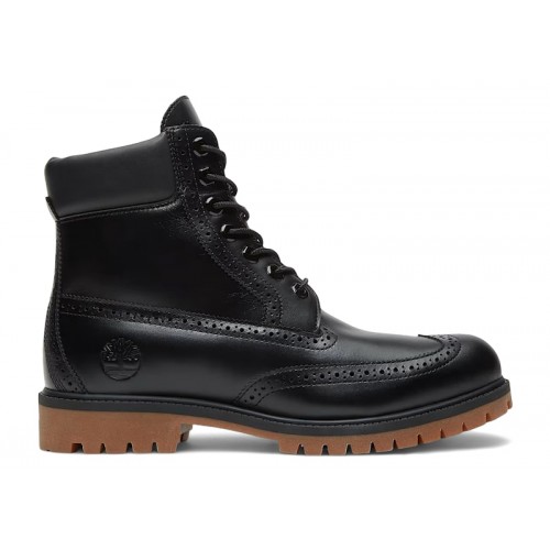 Timberland 6 Premium Brogue Boot Black Wingtip - мужская сетка размеров