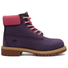 Детские Timberland 6 Premium Waterproof Boot Dark Purple Nubuck Pink (PS)