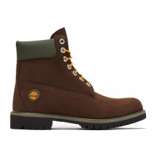 Timberland 6 Premium Waterproof Boot Dark Brown Green