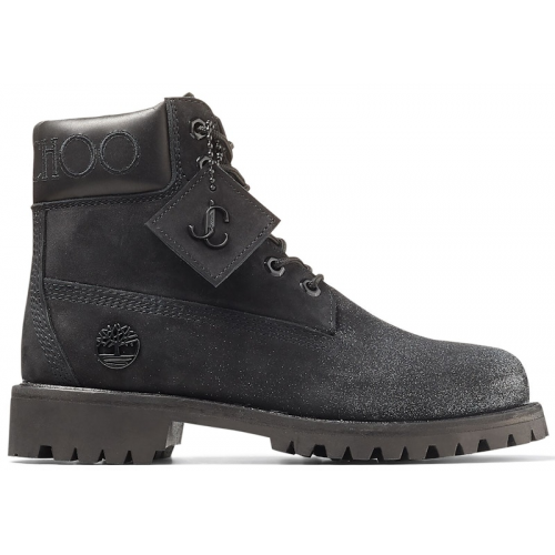 Timberland 6" Boot Jimmy Choo Premium Black Glitter - мужская сетка размеров