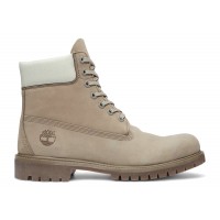 Timberland 6 Premium Waterproof Boot Grey Nubuck Light Green