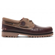 Timberland 3-Eye Lug Handsewn Boat Shoe Root Beer