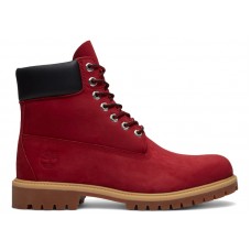 Timberland 6 Premium Waterproof Boot Dark Red Nubuck