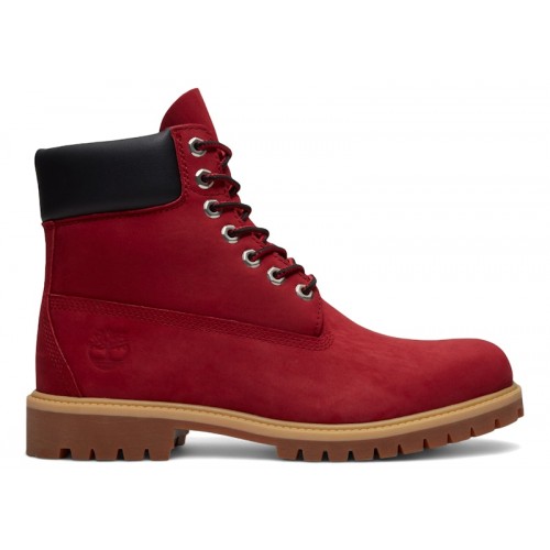Timberland 6 Premium Waterproof Boot Dark Red Nubuck - мужская сетка размеров
