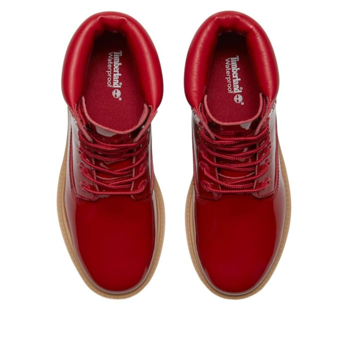 Timberland Wmns 6 Inch Premium Waterproof Boot Red Patent Leather - женская сетка размеров Timberland Wmns 6 Inch Premium Waterproof Boot Red Patent Leather - женская сетка размеров