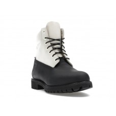 Timberland 6 Ski School Premium Waterproof Boot Black Helcor Leather White