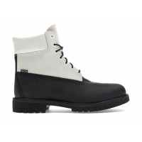 Timberland 6 Ski School Premium Waterproof Boot Black Helcor Leather White