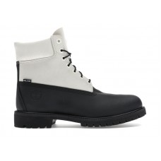 Timberland 6 Ski School Premium Waterproof Boot Black Helcor Leather White