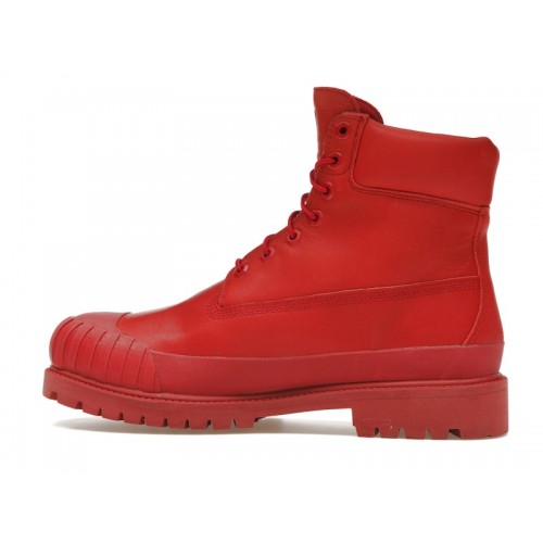 Timberland 6 Boot Premium Bee Line Rubber Toe WP Red Nubuck - мужская сетка размеров Timberland 6 Boot Premium Bee Line Rubber Toe WP Red Nubuck - мужская сетка размеров