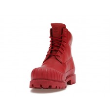 Женские Timberland 6" Boot Premium Bee Line Rubber Toe WP Red Nubuck (W)