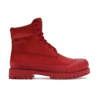 Женские Timberland 6" Boot Premium Bee Line Rubber Toe WP Red Nubuck (W)