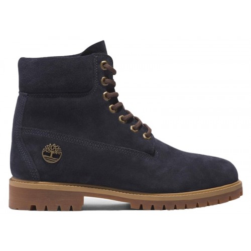 Timberland Heritage 6 Inch Lace Up Waterproof Dark Blue Suede - мужская сетка размеров
