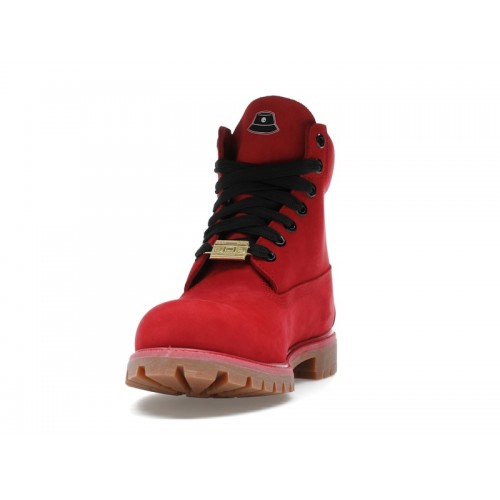 Timberland 6 Premium Waterproof Boot Medium Red Black - мужская сетка размеров Timberland 6 Premium Waterproof Boot Medium Red Black - мужская сетка размеров