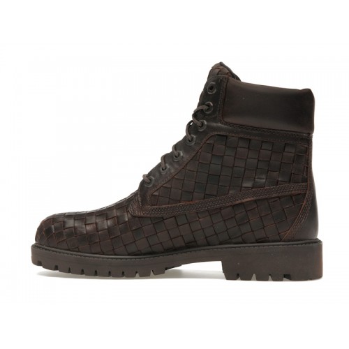 Timberland 6 Premium Boot Woven Dark Brown - мужская сетка размеров