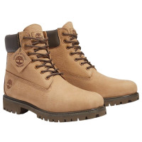 Timberland 6 Premium Waterproof Boot Beige Nubuck Dark Brown