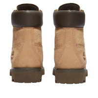 Timberland 6 Premium Waterproof Boot Beige Nubuck Dark Brown