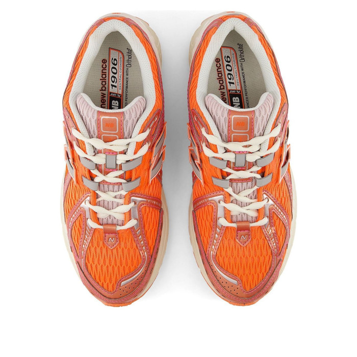 New Balance 1906R Tangerine Heat Stone Pink - мужская сетка размеров New Balance 1906R Tangerine Heat Stone Pink - мужская сетка размеров