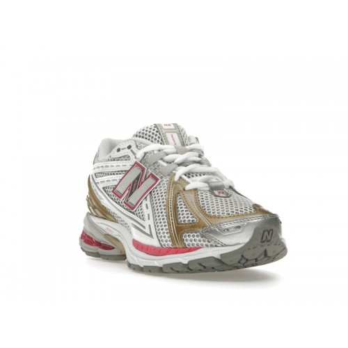 Кроссы New Balance 1906R Silver Dragon Berry Gold - мужская сетка размеров