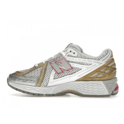 Кроссы New Balance 1906R Silver Dragon Berry Gold - мужская сетка размеров