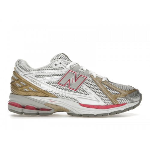 Кроссы New Balance 1906R Silver Dragon Berry Gold - мужская сетка размеров