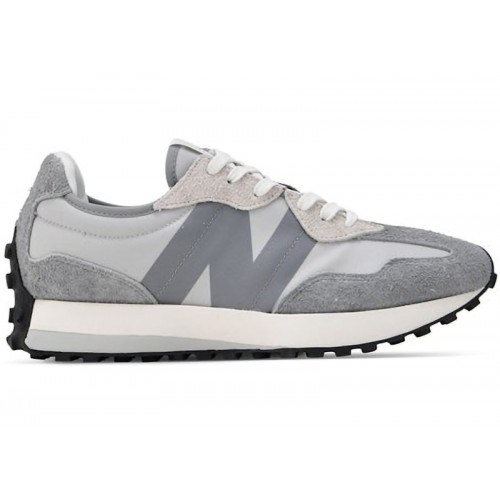 Кроссы New Balance 327 Grey Light Grey - мужская сетка размеров