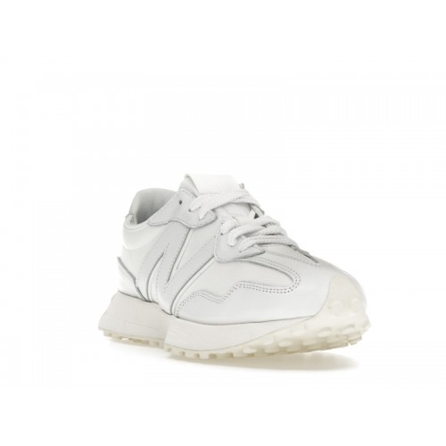 Кроссы New Balance 327 White Leather - мужская сетка размеров