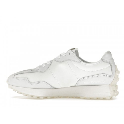 Кроссы New Balance 327 White Leather - мужская сетка размеров