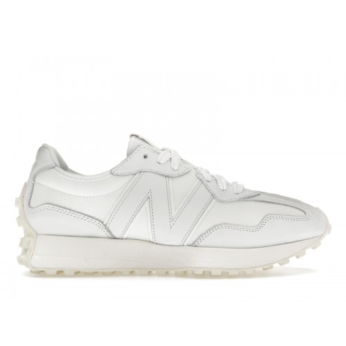 Кроссы New Balance 327 White Leather - мужская сетка размеров